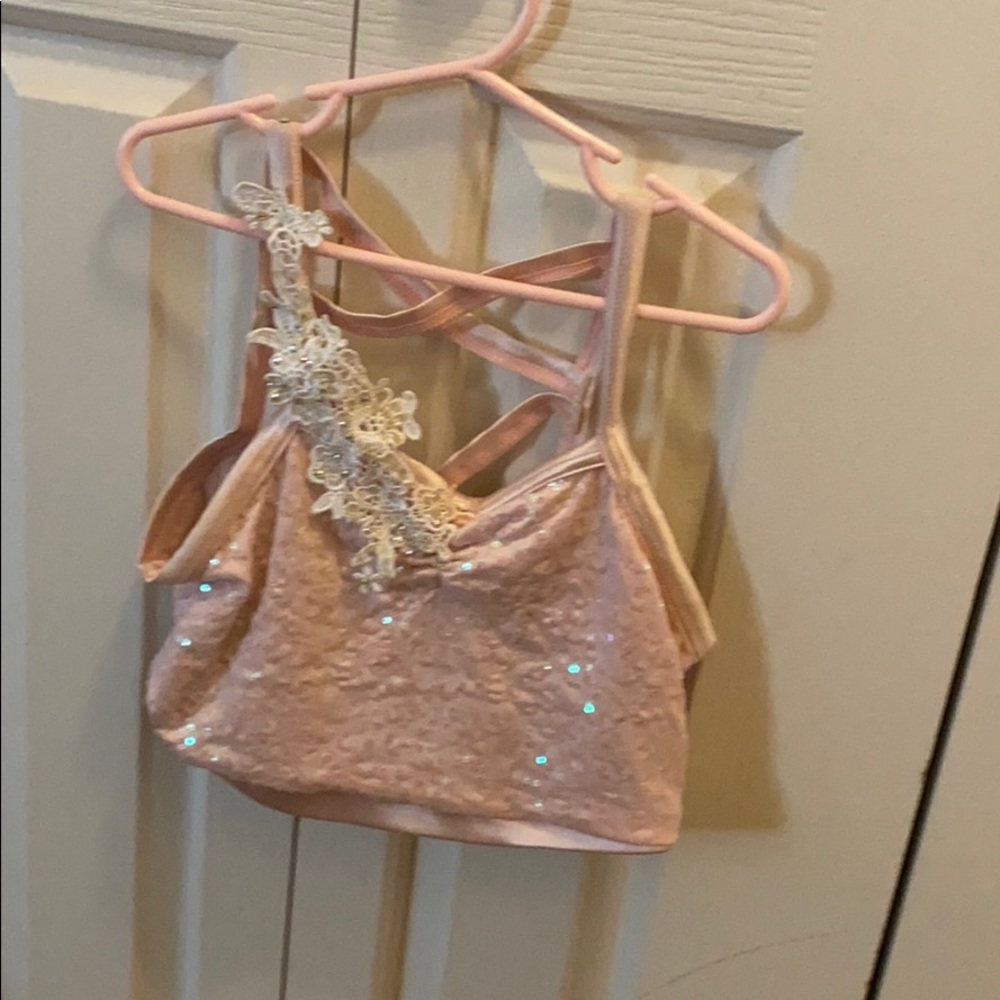Light Pink 2 Piece Dance Costume